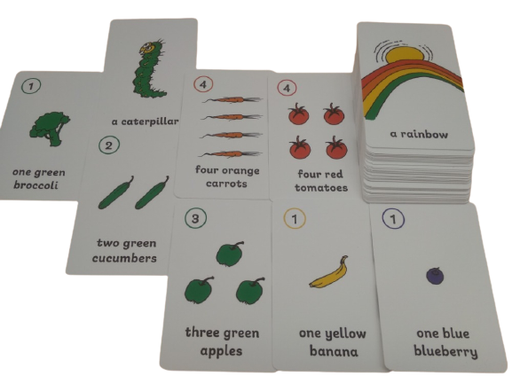 Hra Prší v angličtině ovoce a zelenina