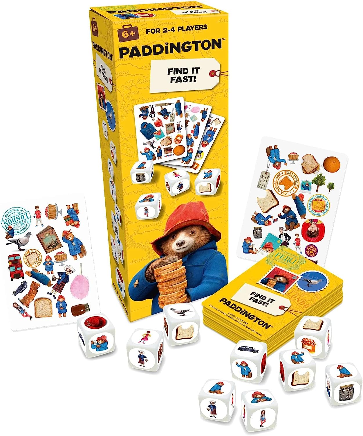 Paddington Find It Fast stolní hra s kostkami hledej obrázek