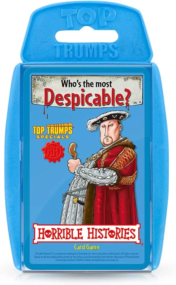 Top Trumps Horrible Histories Card Game karetní hra anglicky