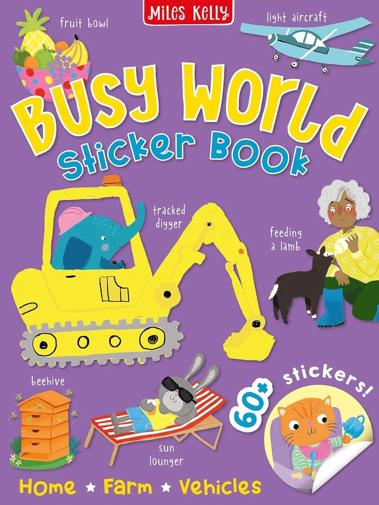 Busy World Sticker Book obrázkový slovník se samolepkami