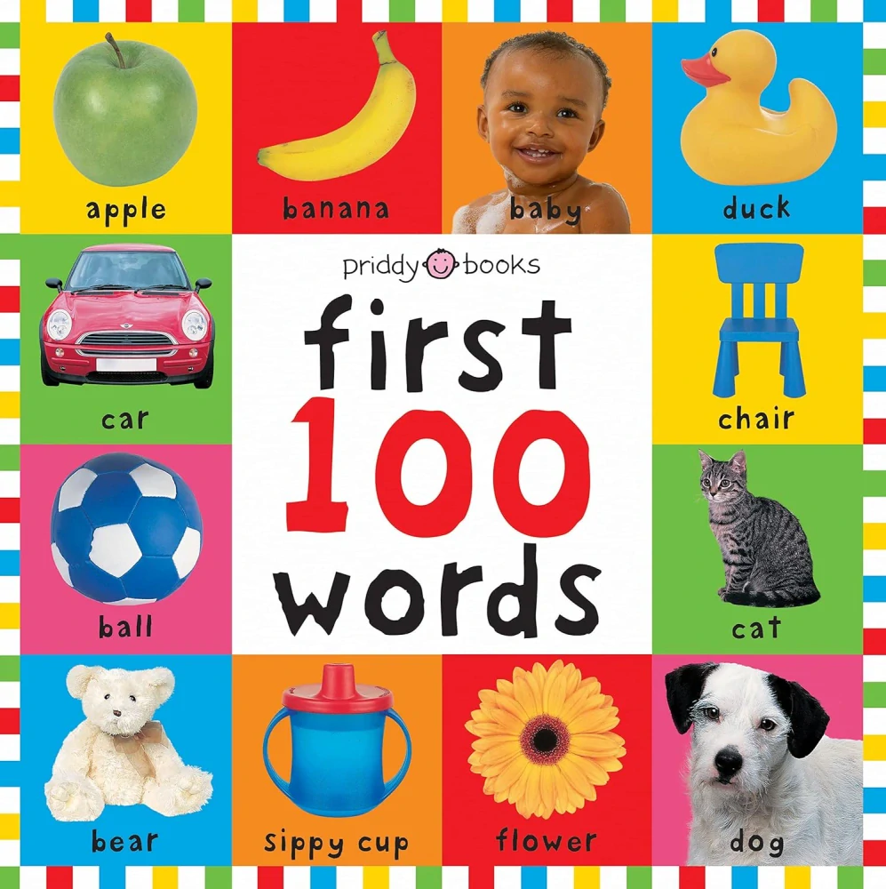 First 100 Words velká barevná kniha první slova v angličtině