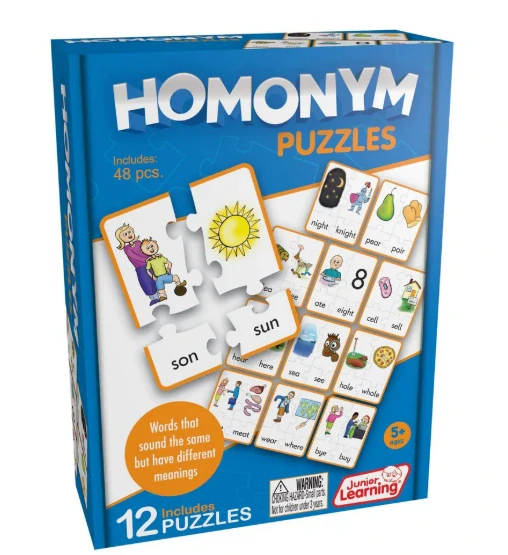 Homonym Puzzles homonyma v angličtině puzzle s obrázky