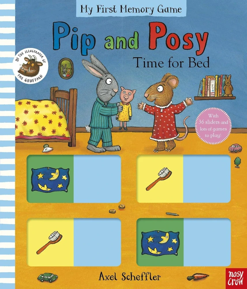 Pip and Posy: Time for Bed! My First Memory Game knižní pexeso