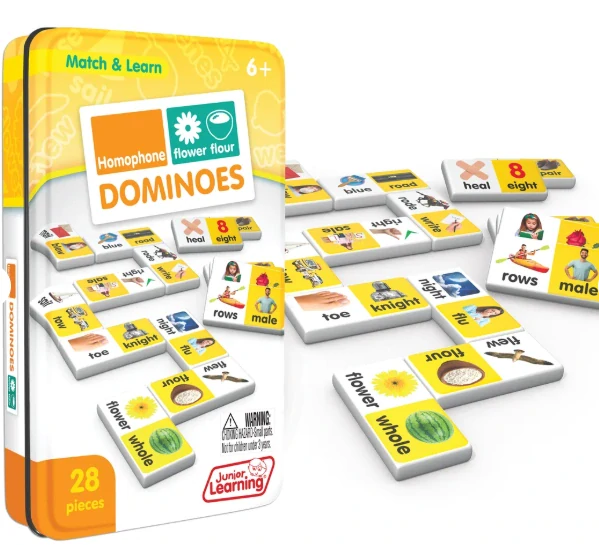 Homophone Dominoes anglická slova souzvučná s obrázky