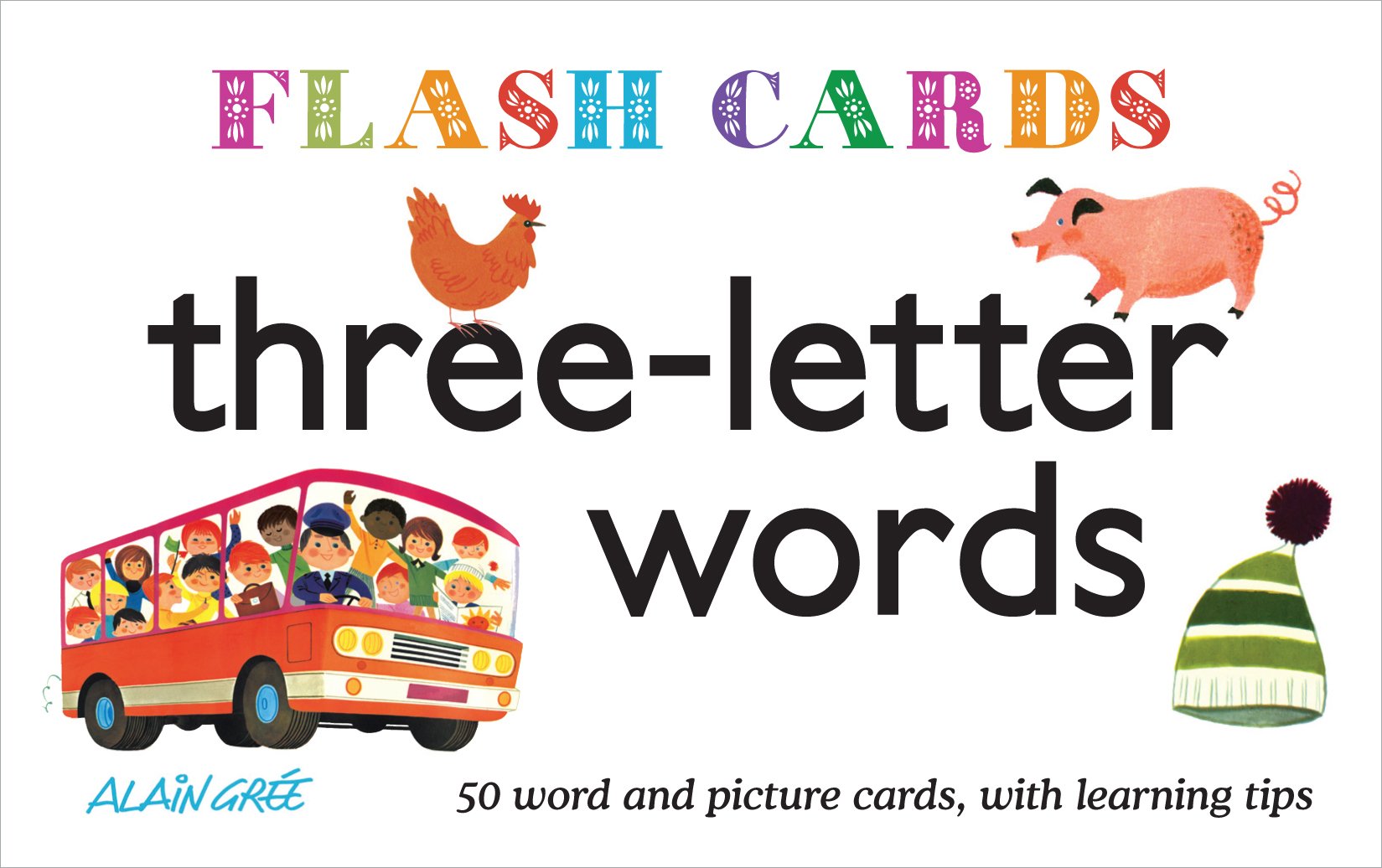 Three-Letter Words (Flash Cards) karty s obrázky první čtení