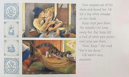 Katje the Windmill Cat kniha v angličtině, kde hrdinou je kočka
