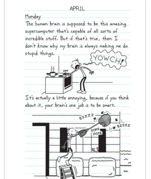 Diary of a Wimpy Kid: No Brainer (Book 18) Deník poseroutky v angličtině