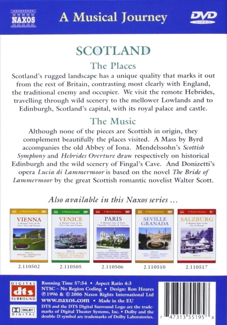 DVD A Musical Journey - Scotland hudební dokument Skotsko