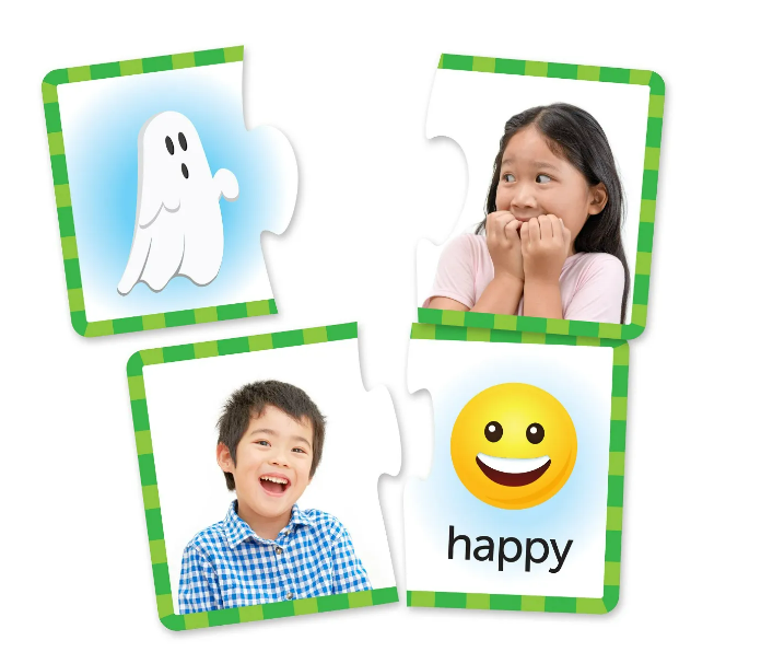 Feelings & Emotions Puzzle Cards Pocity a emoce v angličtině