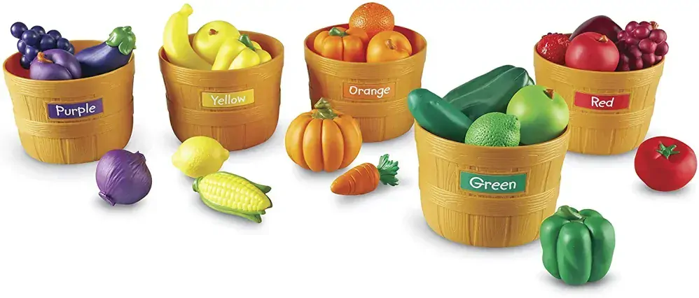Farmer's Market Colour Sorting Set ovoce a zelenina anglicky