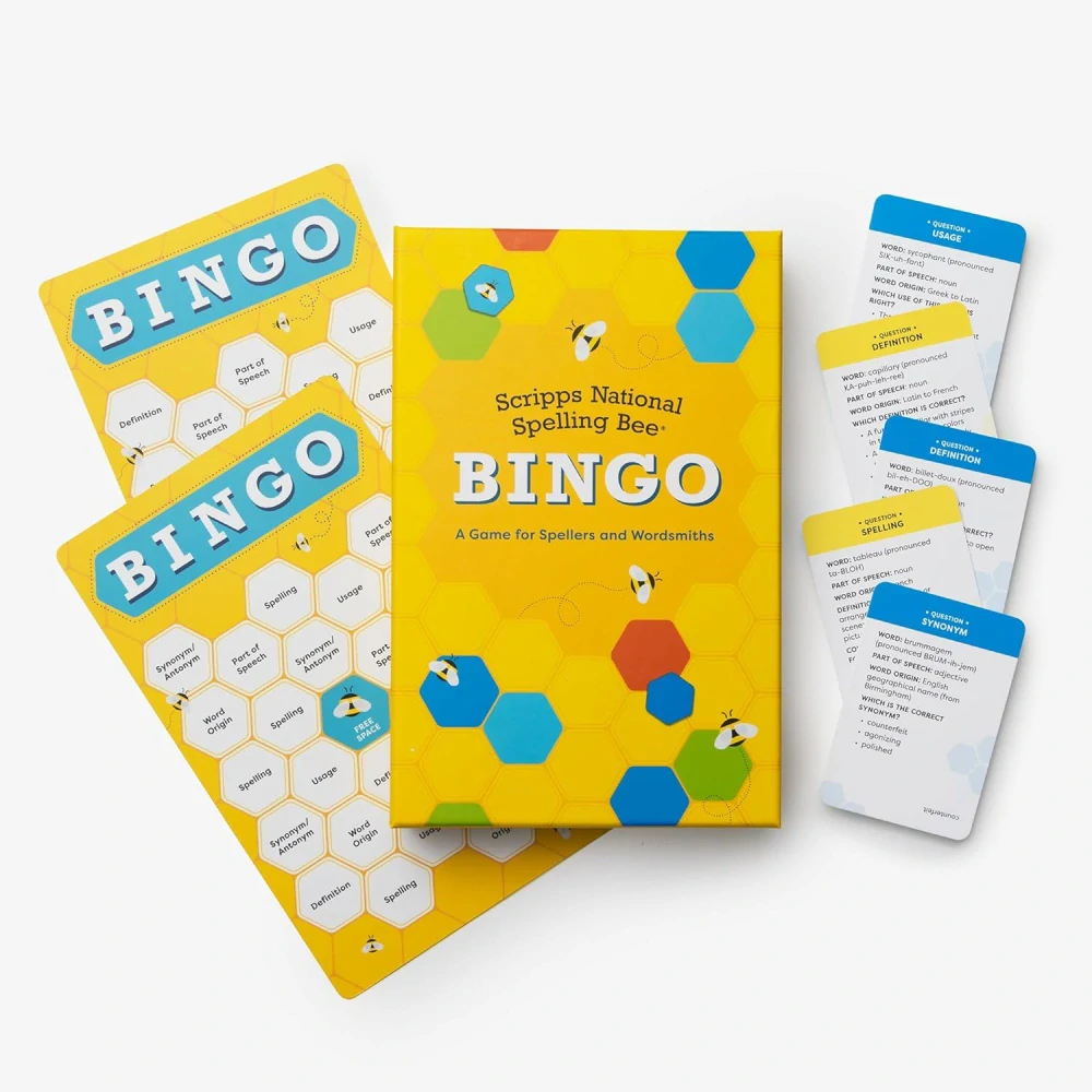 Spelling Bee Bingo anglická gramatika stolní hra bingo