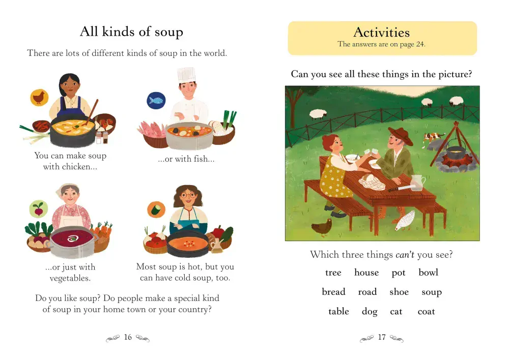The Story of Stone Soup čtení v angličtině začátečníci Starter level