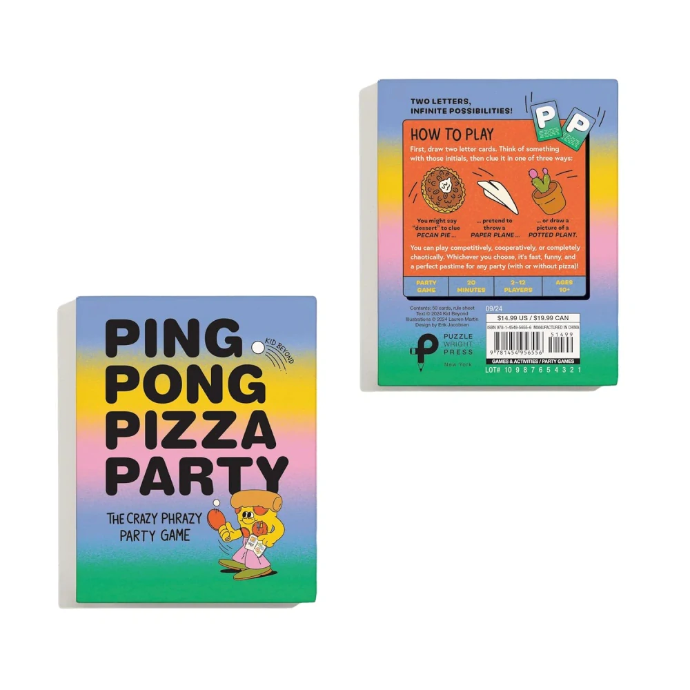Ping Pong Pizza Party Game zábavná hra v angličtině