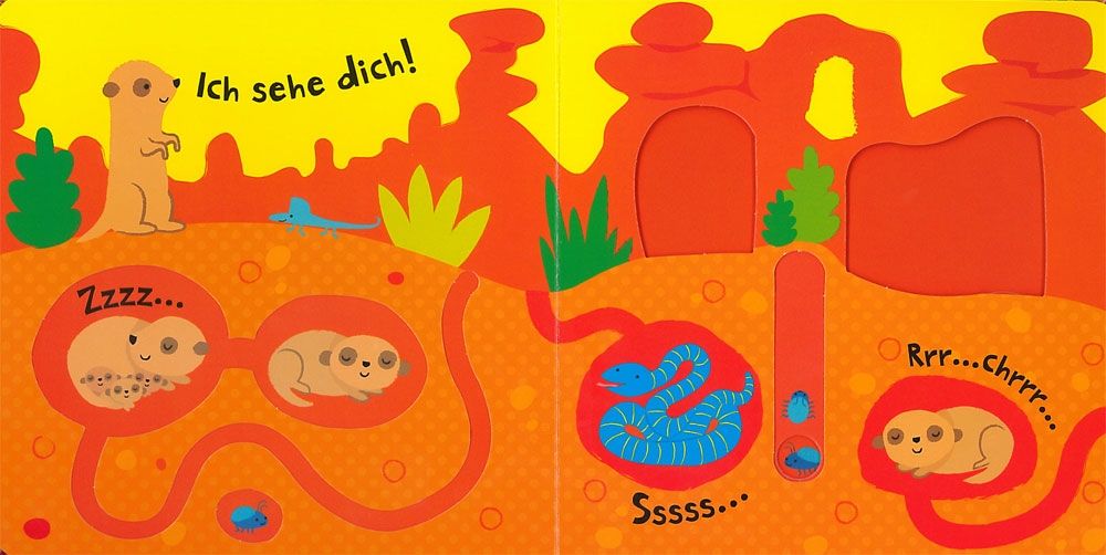 Baby's Very First Slide and See Animals dětská hravá kniha