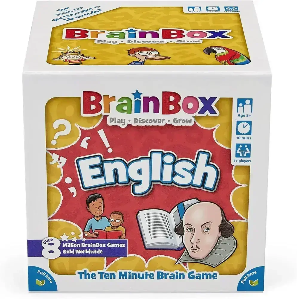 BrainBox English stolní hra slovní druhy a gramatika anglicky