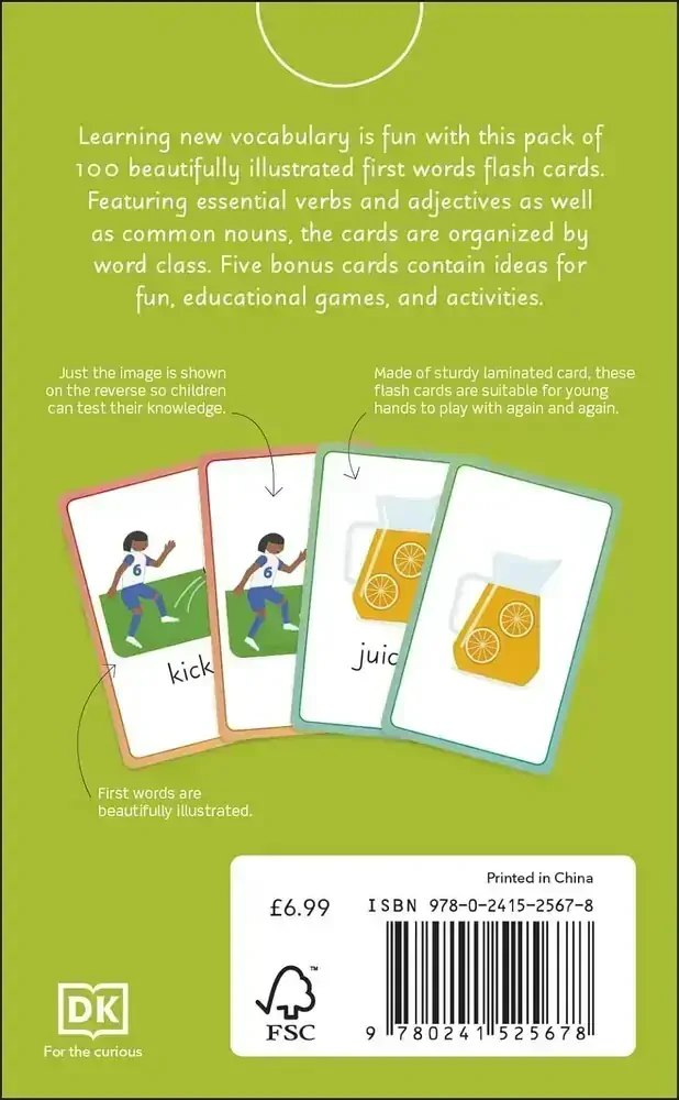 English for Everyone First Words Flash Cards slova v angličtině