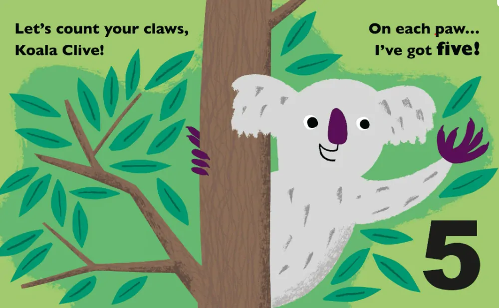 Name Your Numbers kniha s pohyblivým obrázkem čísla anglicky