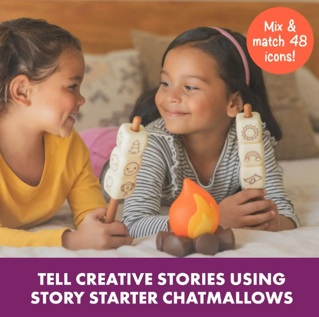 Campfire Chatmallows™ – Storytelling Set kostky tvoří příběhy