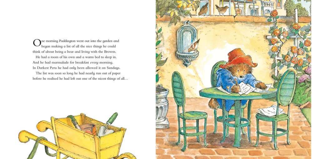 Paddington in the Garden obrázková kniha pro děti v angličtině