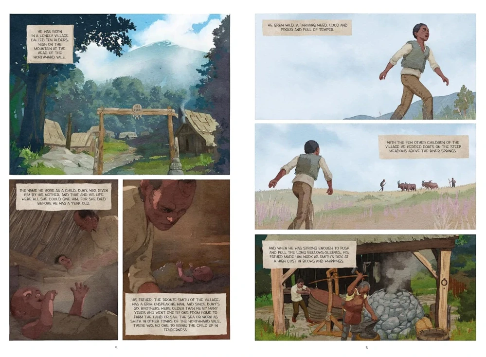 A Wizard of Earthsea fantasy adventure komiks v angličtině