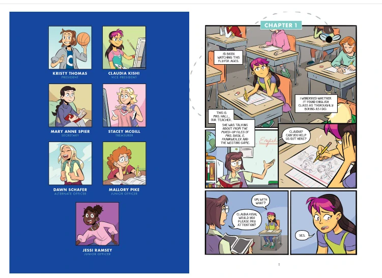 The Baby-sitters Club Claudia and the New Girl komiks v angličtině