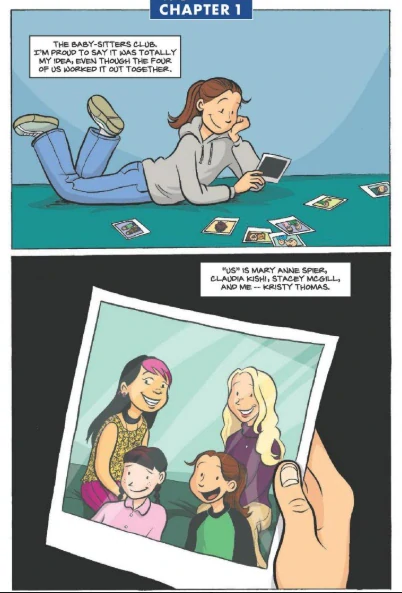 The Baby-sitters Club Kristy's Great Idea komiks v angličtině