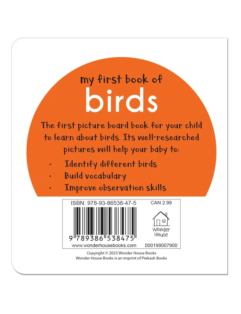 My First Book of Birds MINI knížka ptáci v angličtině ve fotografii