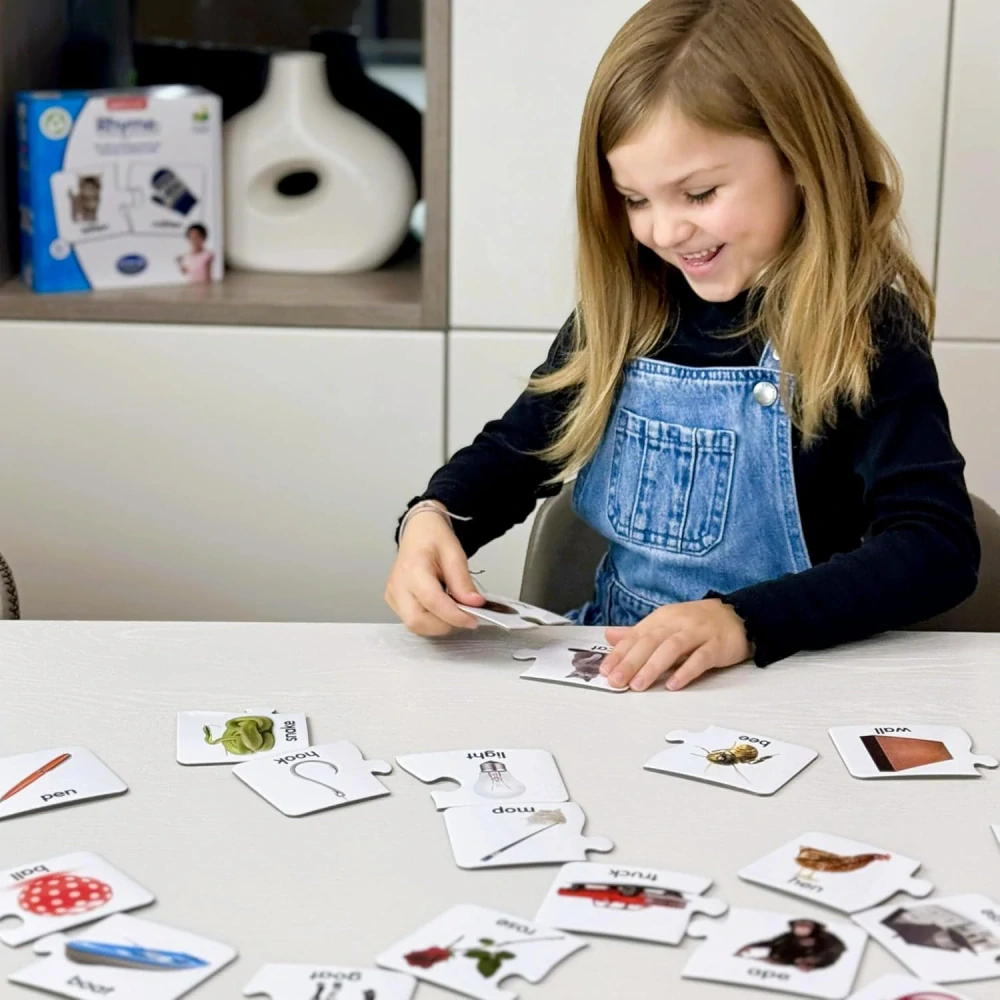 Match It! Rhyme 30 Self-Correcting Rhyming Words