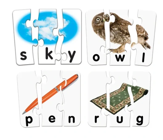 Match It! 3 Letter Words Self-Correcting Words první slova