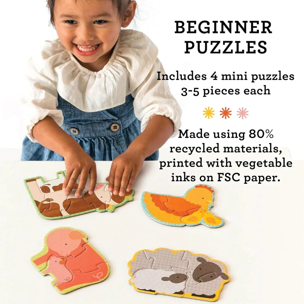 Beginners Puzzle Farm Babies puzzle pro děti zvířata a mláďata