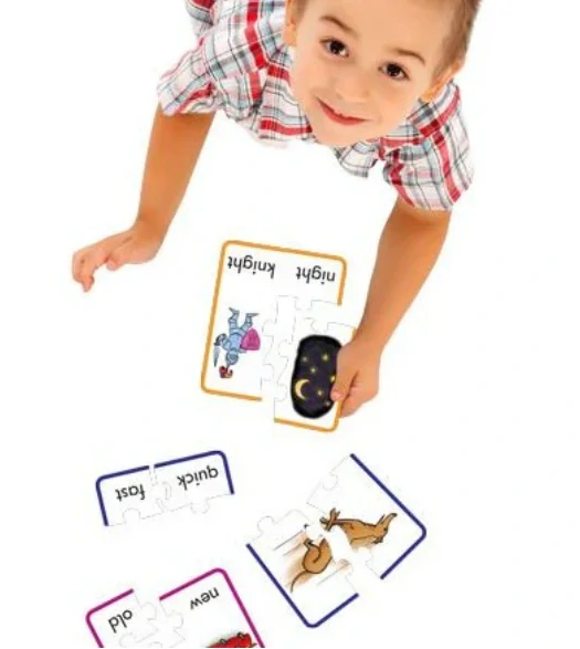 Preposition Puzzles anglické předložky obrazem puzzle skládačka