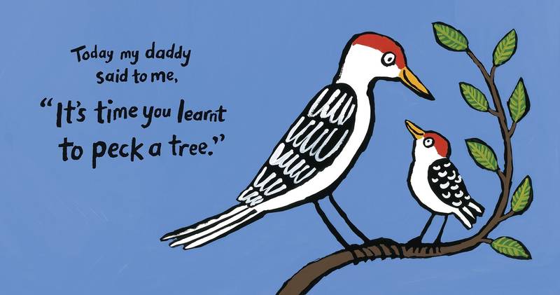 Peck Peck Peck kniha v angličtině pro děti s průřezy