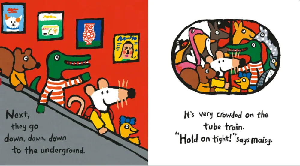 Maisy Goes to London Maisy v Londýně kniha v angličtině