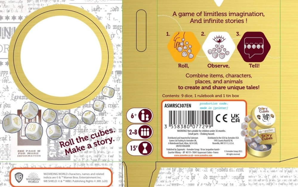 Rory's Story Cubes Harry Potter vyprávěj příběh s kostičkami