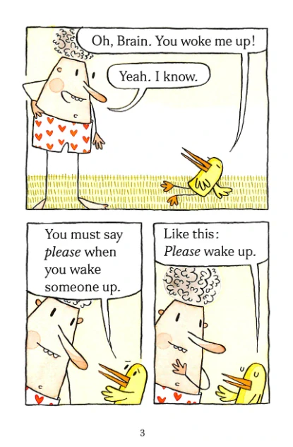 Chick and Brain: Egg or Eyeball? první čtení v angličtině