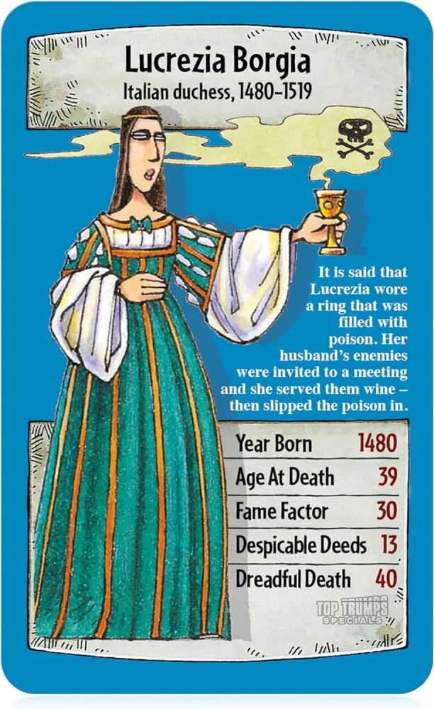 Top Trumps Horrible Histories Card Game karetní hra anglicky