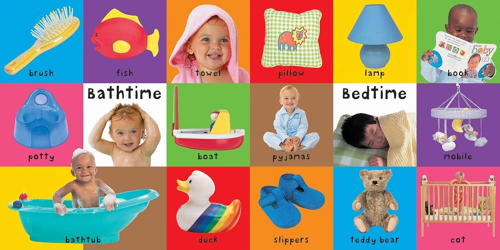 First 100 Words velká barevná kniha první slova v angličtině