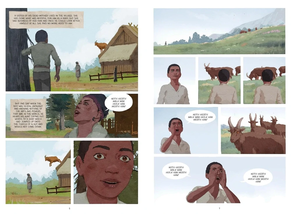 A Wizard of Earthsea fantasy adventure komiks v angličtině