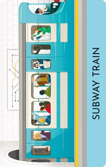 Trains Snap Game vlaky v anglické karetní hře