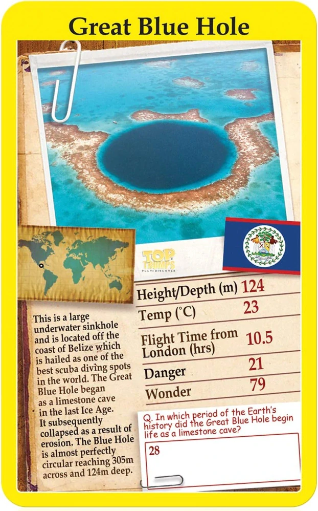 Top Trumps Wonders of the World karetní hra v angličtině