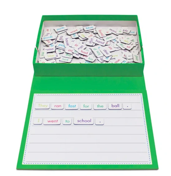 Sentences slova na magnetickou tabuli tvoření vět v angličtině