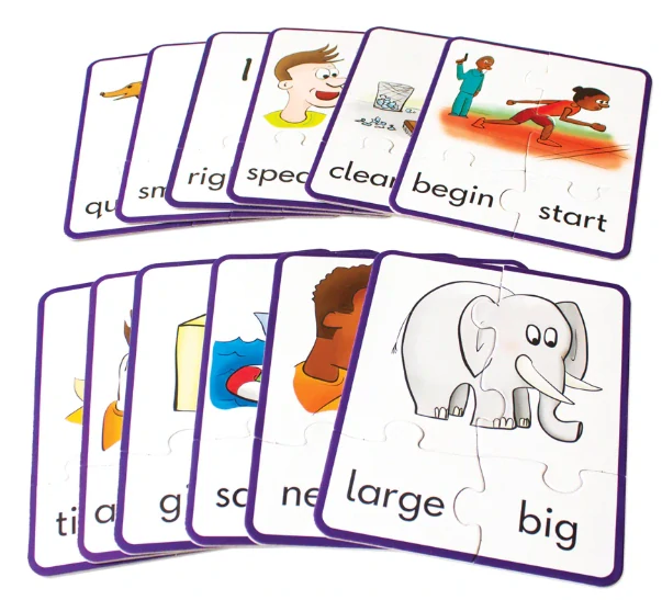 Synonym Puzzles synonyma v angličtině puzzle s obrázky