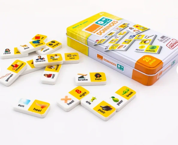 Homophone Dominoes anglická slova souzvučná s obrázky