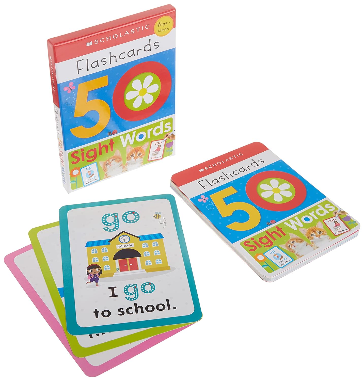 Flashcards - 50 Sight Words (Scholastic Early Learners)