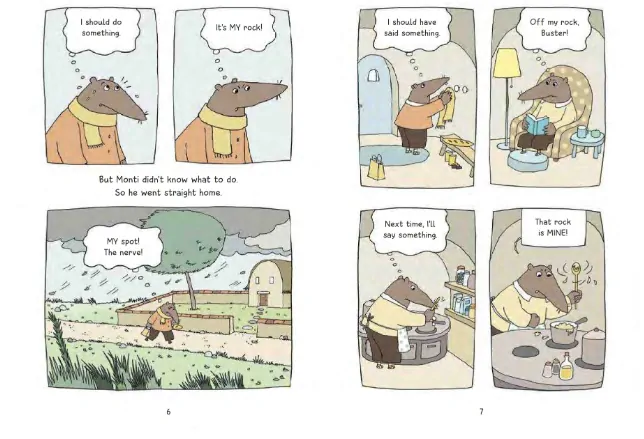 Monti and Leo: A Newcomer in Pocketville komiks v angličtině