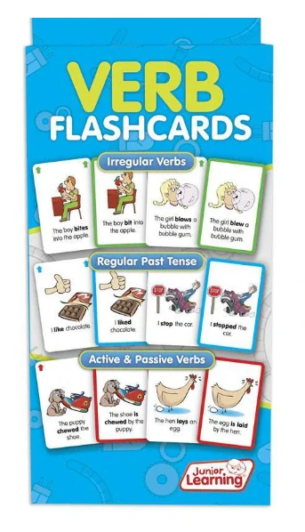 Verb Flashcards karty pravidelná i nepravidelná slovesa v angličtině