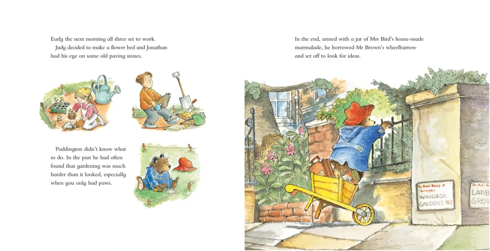 Paddington in the Garden obrázková kniha pro děti v angličtině
