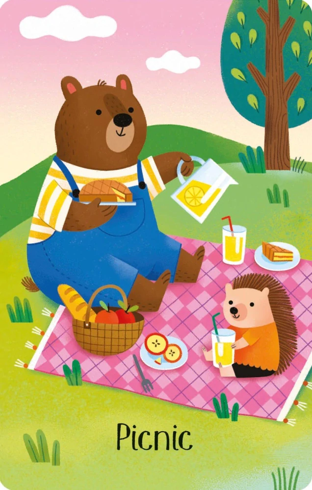 Summertime Snap karty v angličtině obrázky se slovy