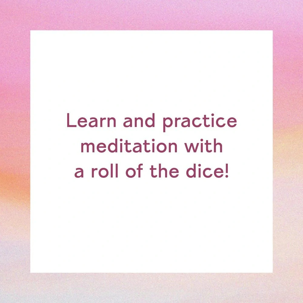 Meditation Dice dřevěné kostky k meditaci relaxaci v angličtině