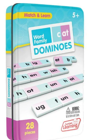 Word Family Dominoes hra tvoření slov v angličtině